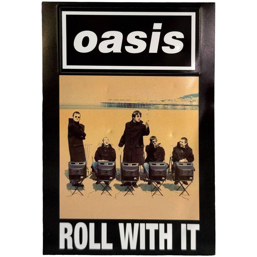 Oasis - Roll With It Single KÃ¼hlschrankmagnet - Mehrfarben